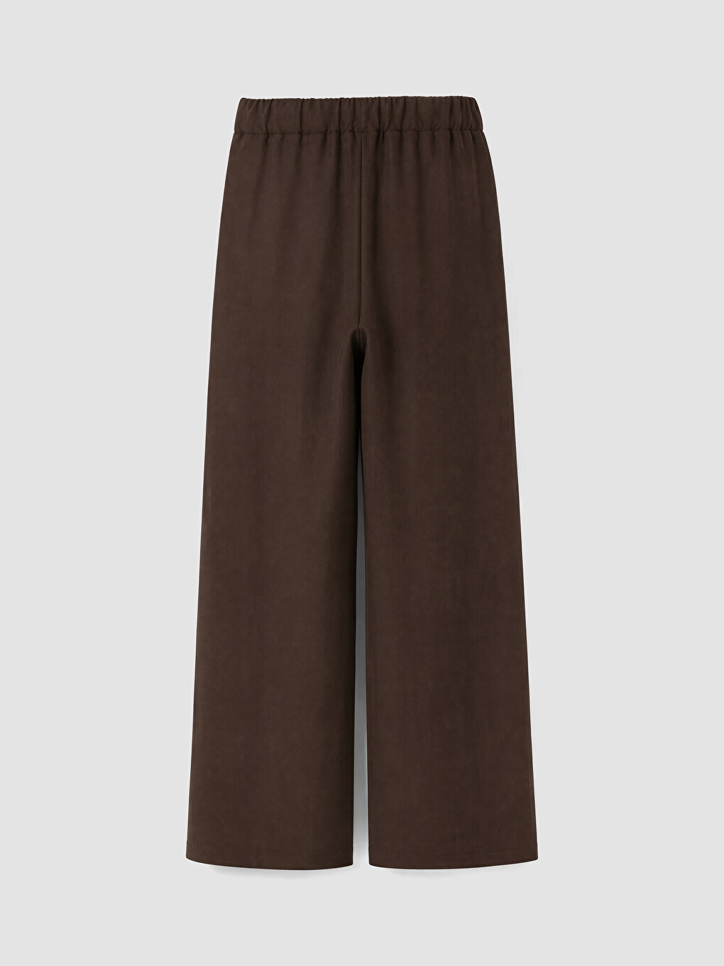 Kahverengi Beli Lastikli Kadın Pantolon-6