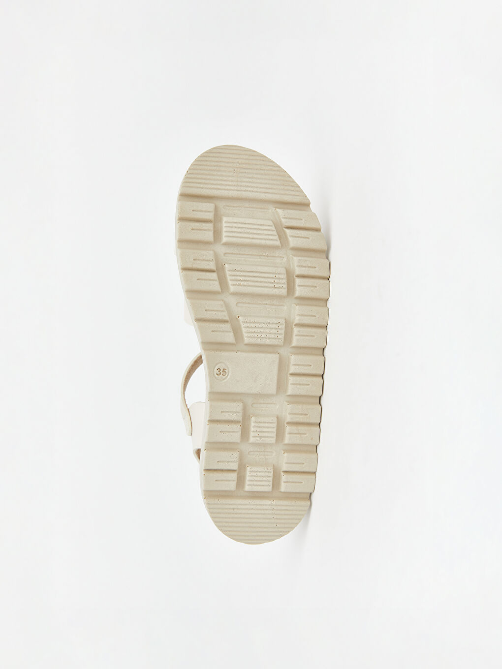 Bej Çapraz Bantlı Kadın Kız Çocuk Sandalet-3