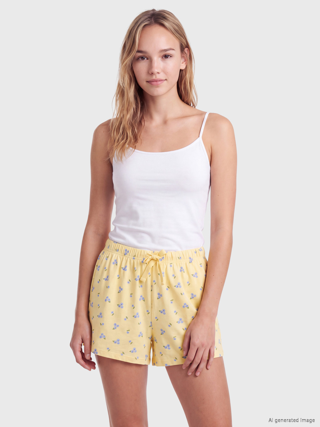 Printed 100% Cotton Women's Short Pyjama Bottoms 2 Pack-2