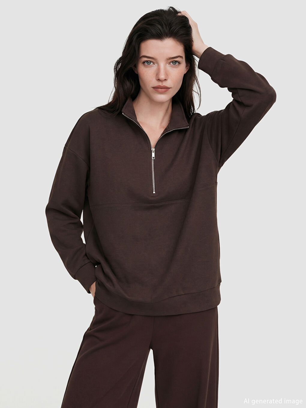 Soft Touch Turtleneck Women's Sweatshirt-2