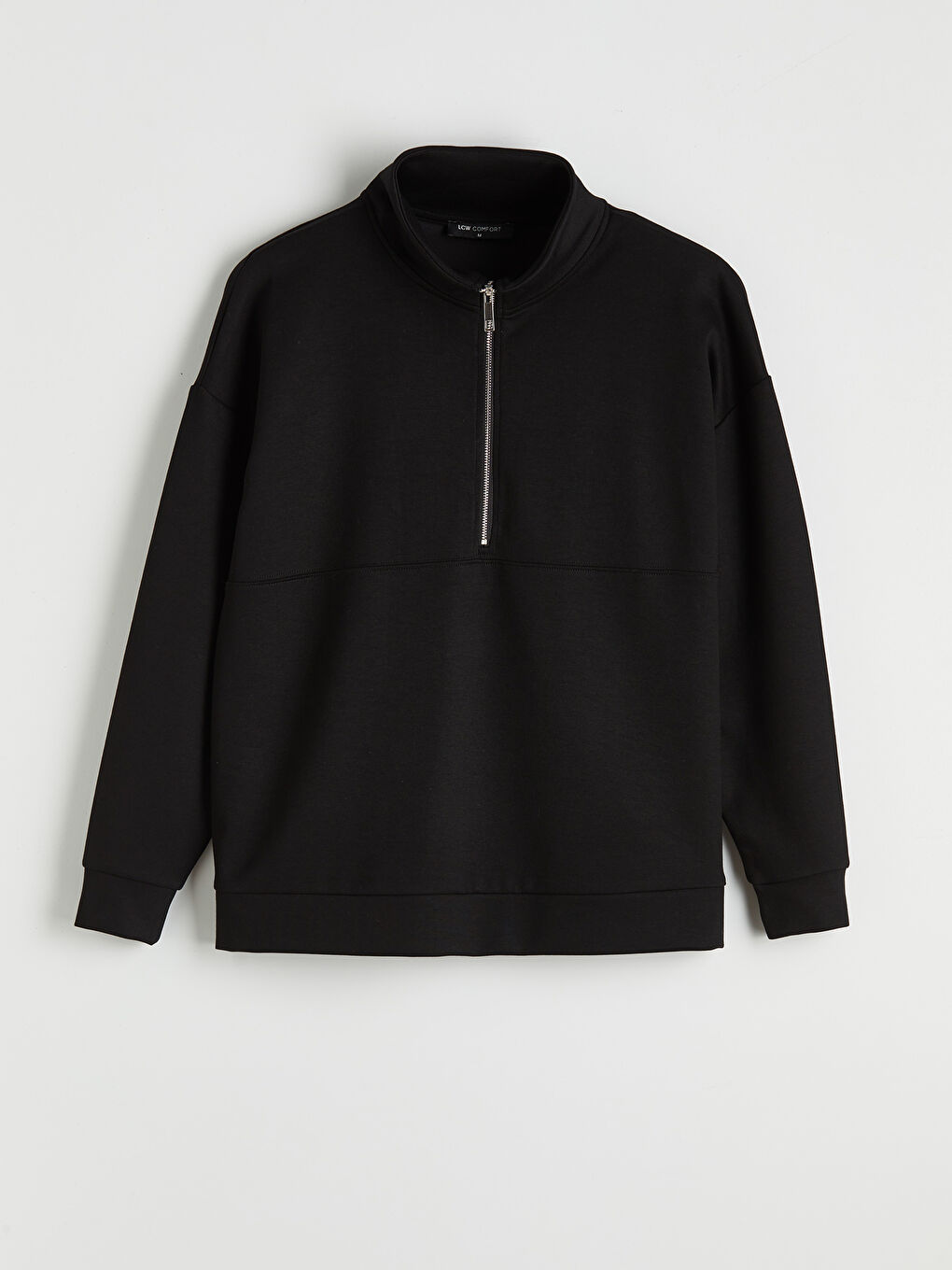 Siyah Dik Yaka Soft Touch Kadın Sweatshirt		
