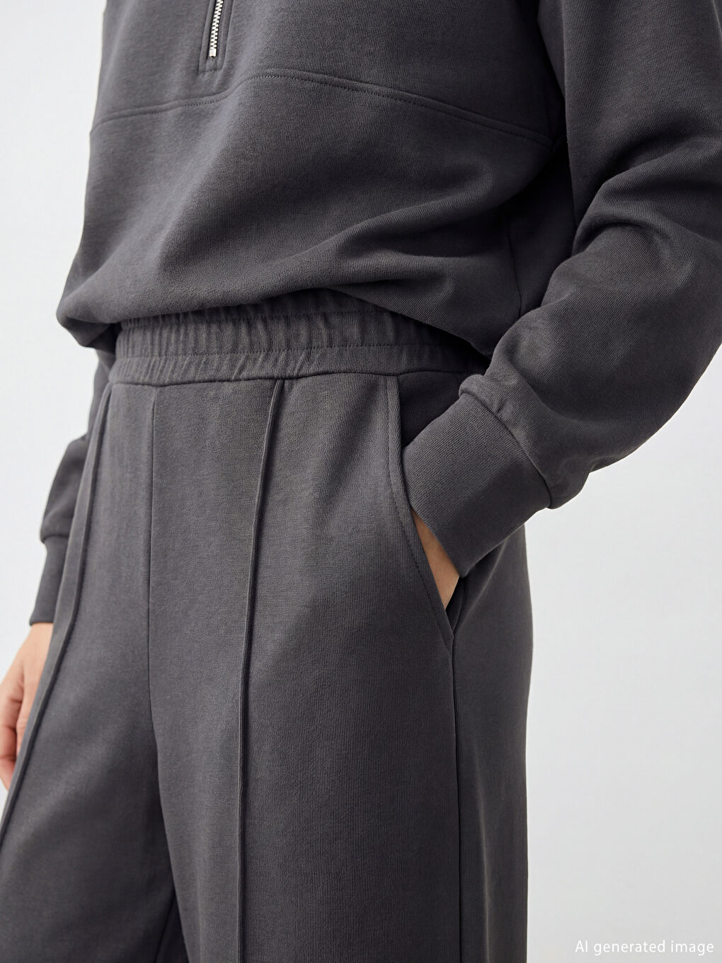 بنطلونات رياضية ناعمة للسيدات بخصر مطاطي.-2