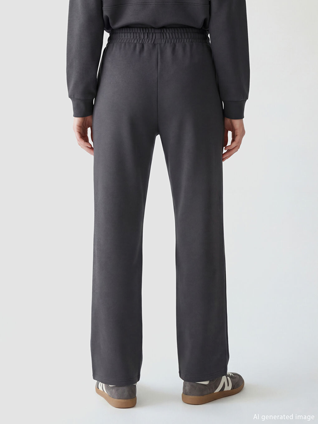 بنطلونات رياضية ناعمة للسيدات بخصر مطاطي.-3