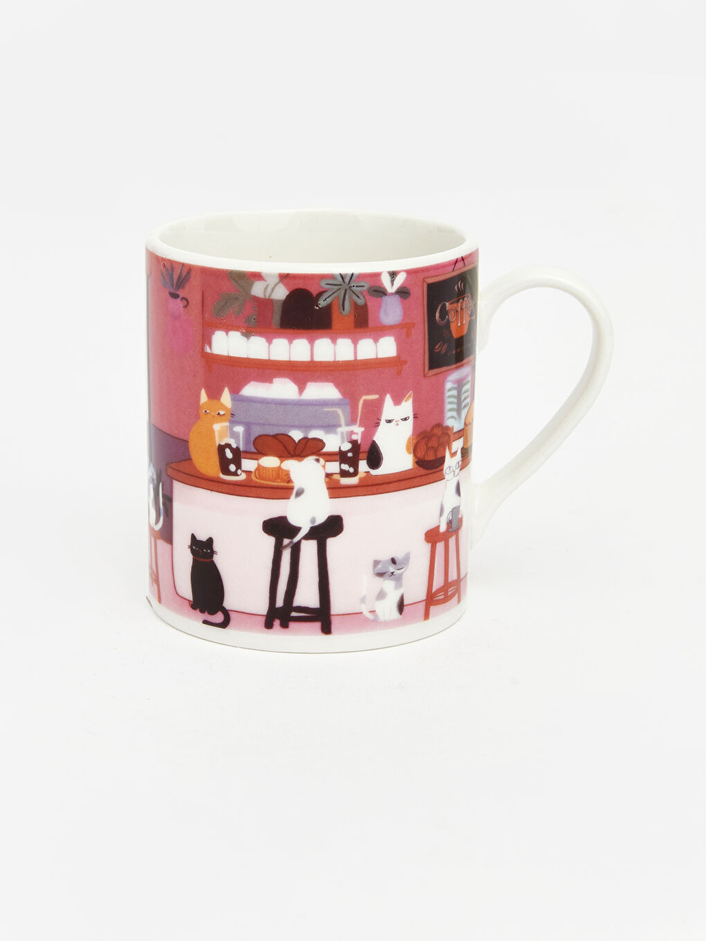 Cat Print Ceramic Mug 290 ml-1