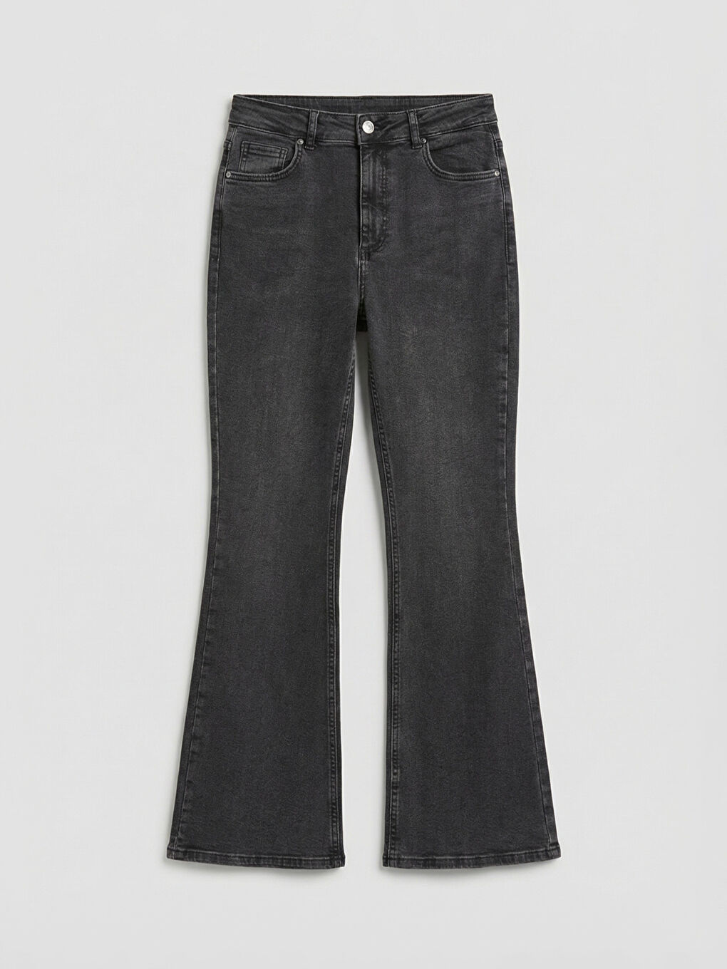 Siyah Flare Kadın Jean Pantolon