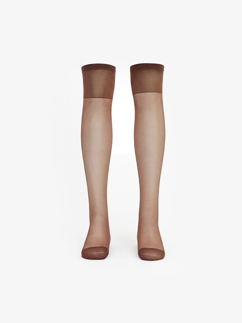 Mürdüm 5 Denye Kadın Diz Altı Çorap 2'li-1