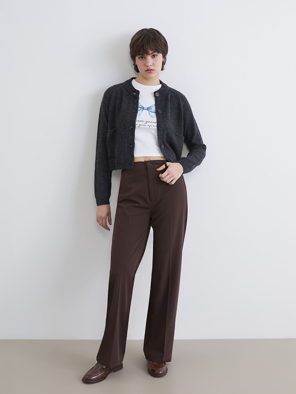 Woman BROWN Trousers