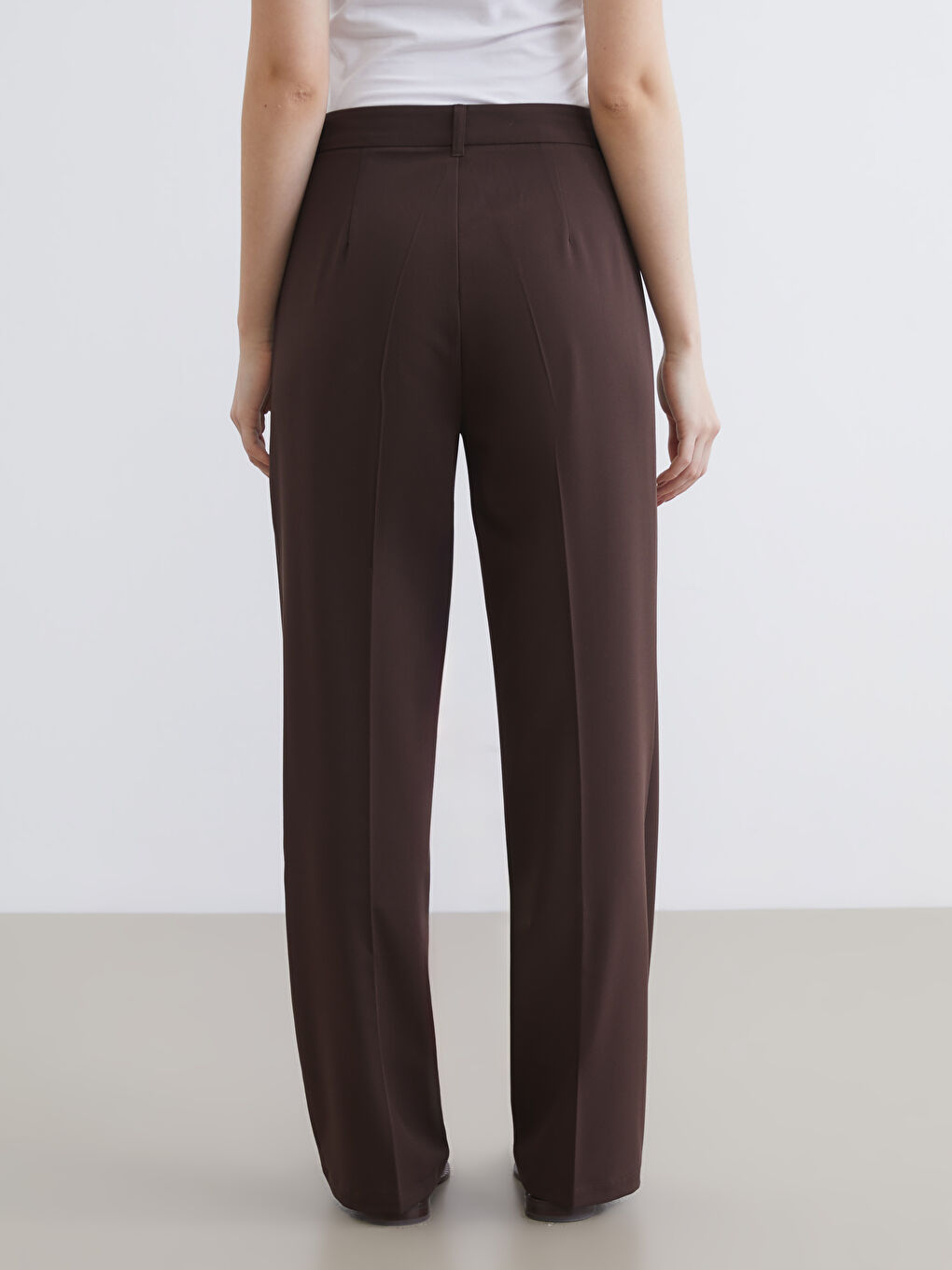 Woman BROWN Trousers-3