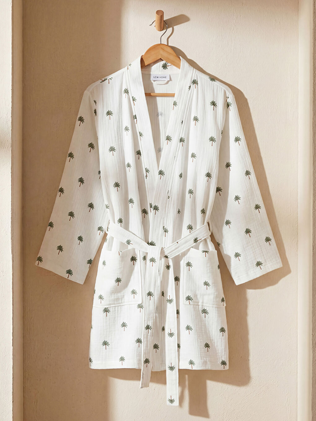 Karışık Desenli Kadın Bornoz