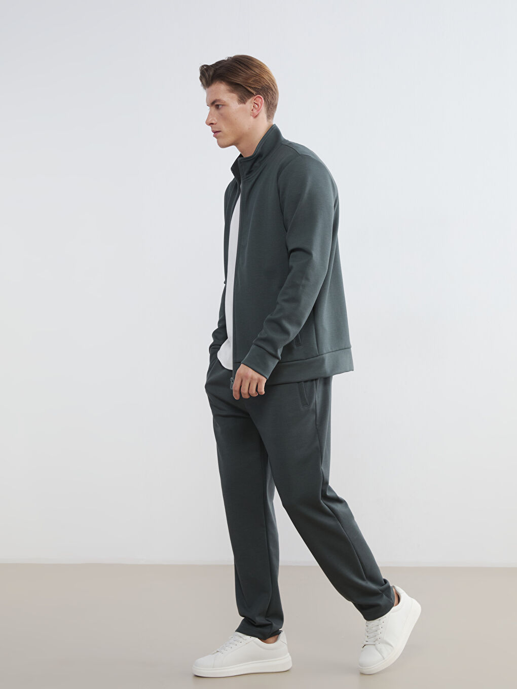 Gri Standart Kalıp Erkek Eşofman Altı	