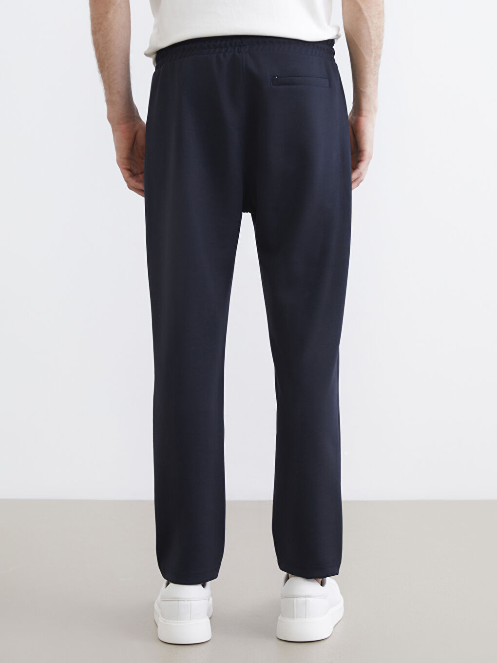 Lacivert Standart Kalıp Erkek Eşofman Altı	-3