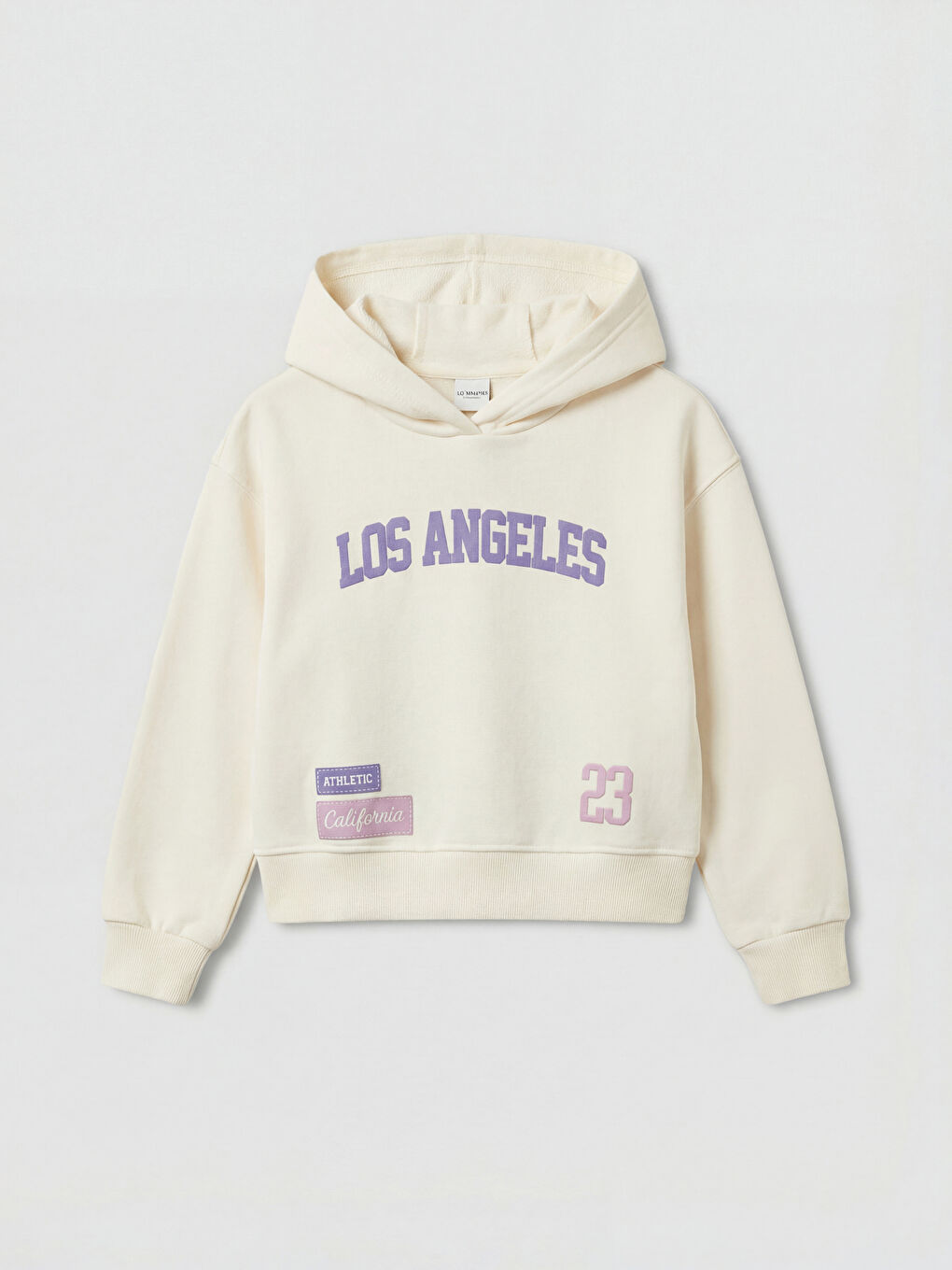 Sweat-shirt et pantalon de survêtement fille imprimés Los Angeles-1