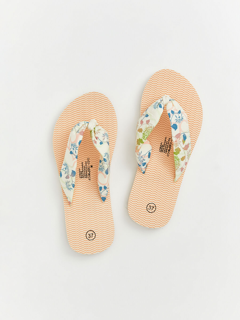 Patterned Women's Flip Flops-2