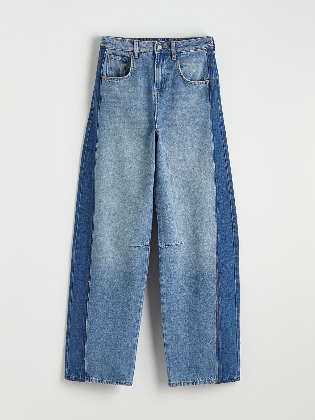 İndigo Barrel Fit Kadın Jean Pantolon