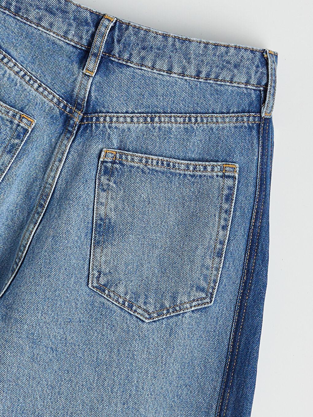 İndigo Barrel Fit Kadın Jean Pantolon-1