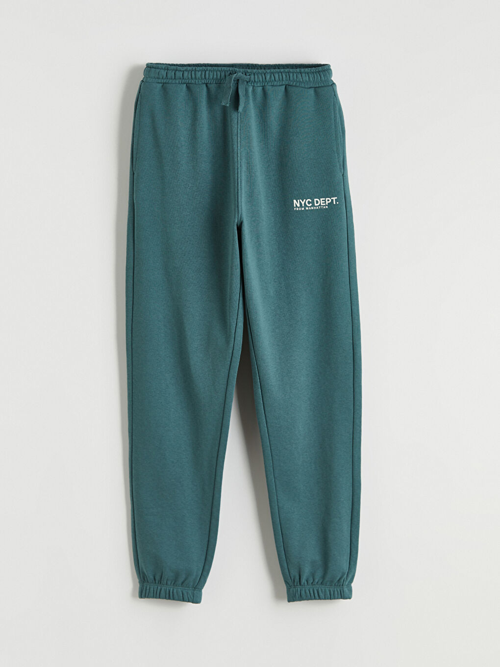 ბიჭი მოლურჯო-მომწვანო ფირუზისფერი ჯოგერ სპორტული შარვალი