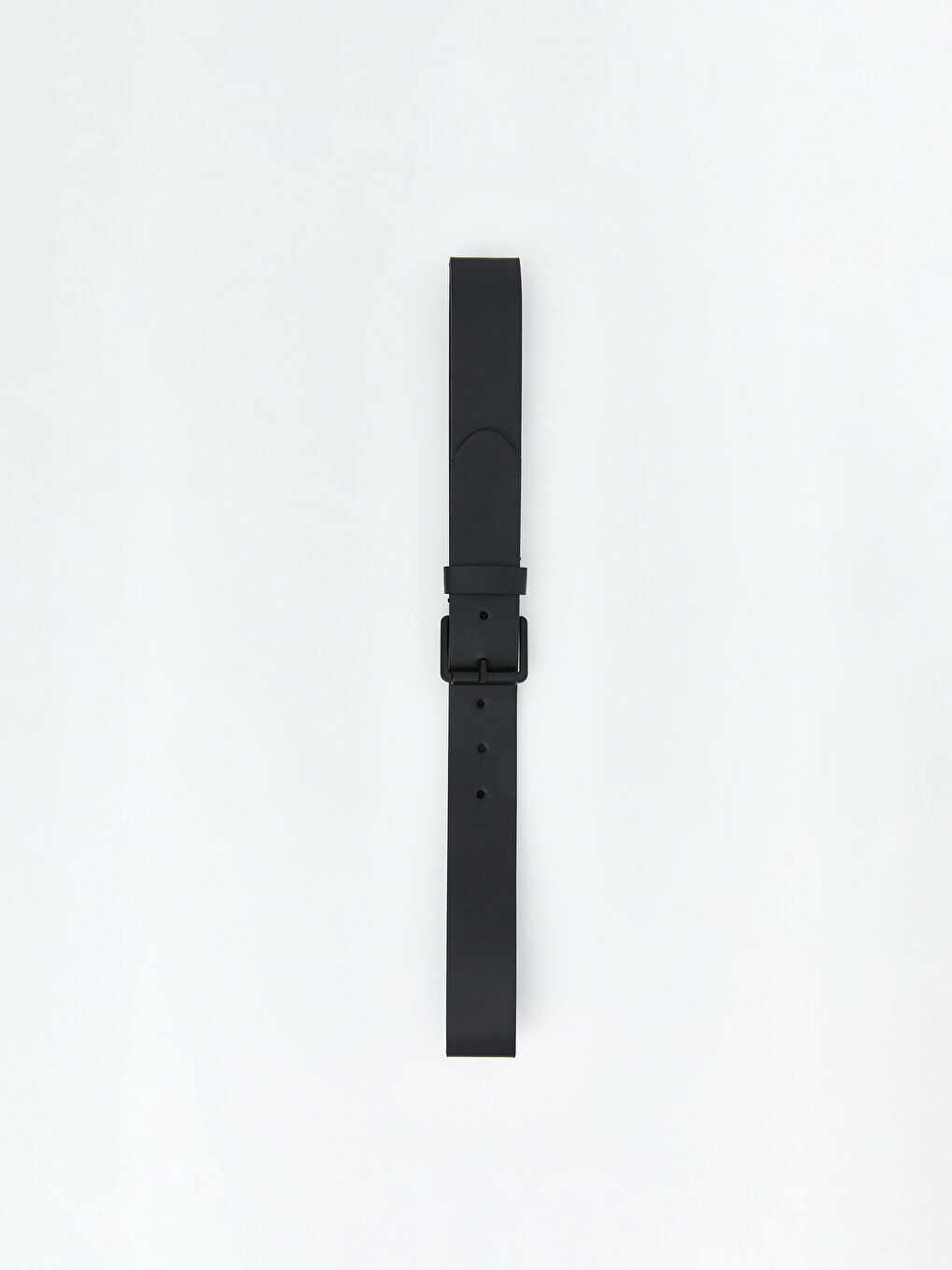 Siyah Deri Görünümlü Erkek Kemer-1