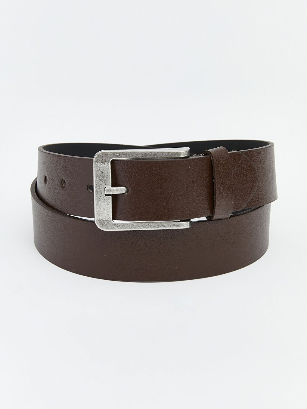 Kahverengi Deri Görünümlü Erkek Kemer 