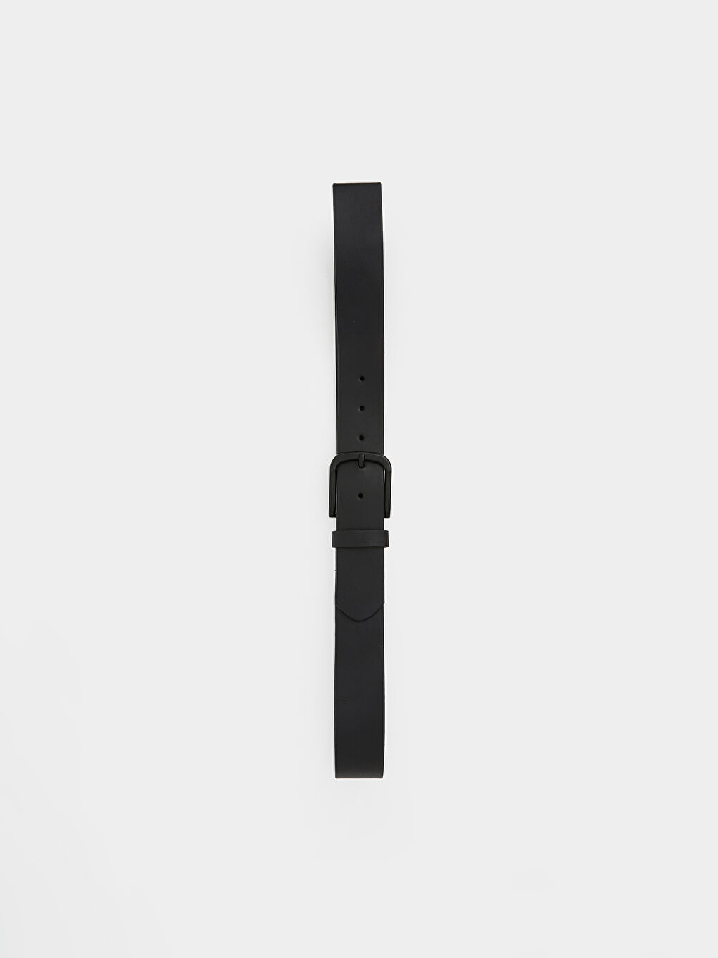 Siyah Deri Görünümlü Erkek Kemer -1