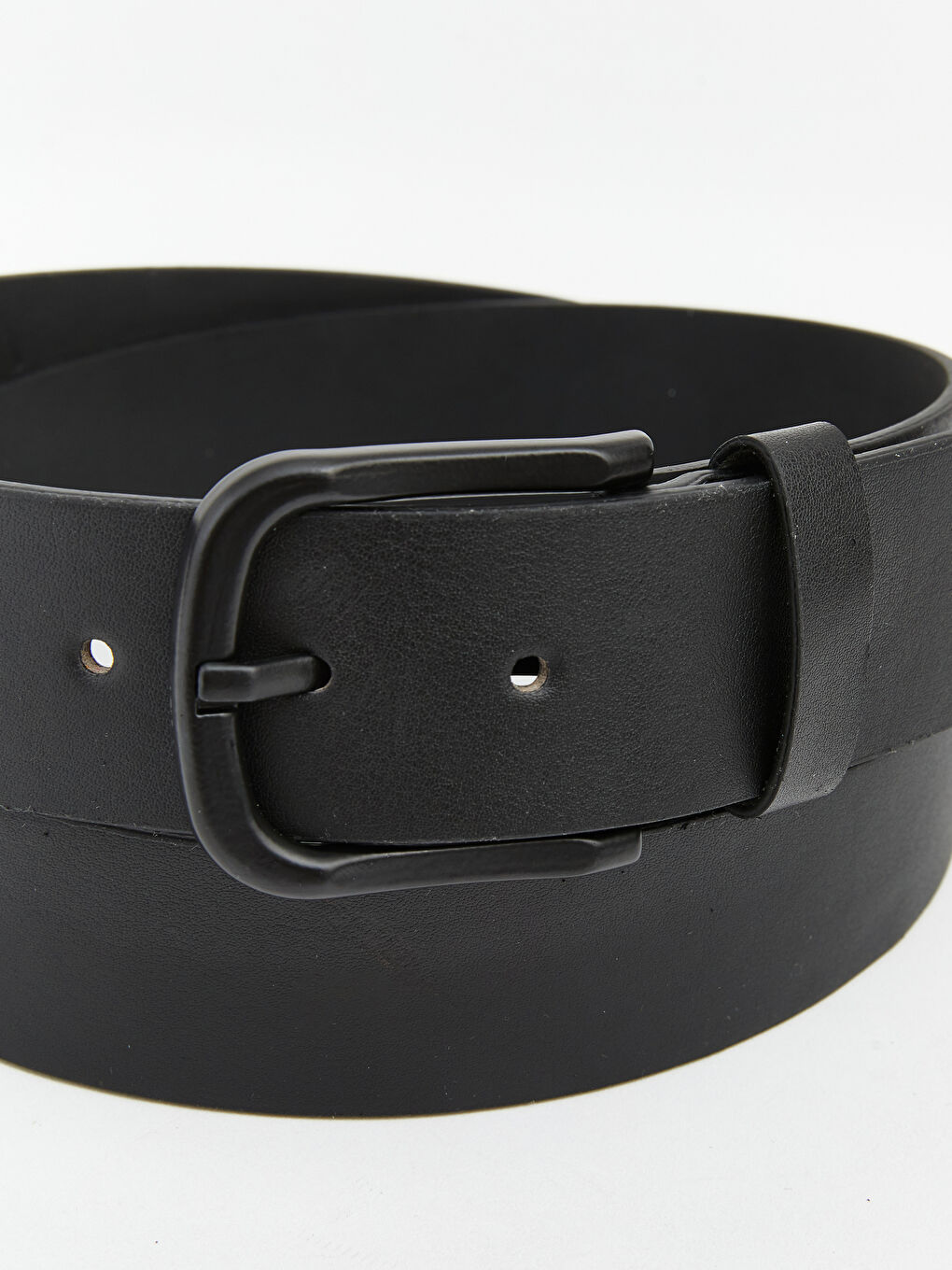 Siyah Deri Görünümlü Erkek Kemer -3