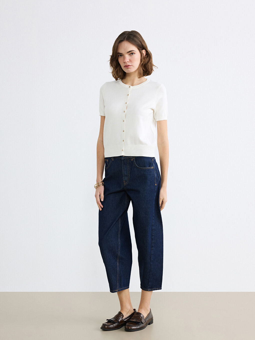 Woman ECRU Cardigan-1