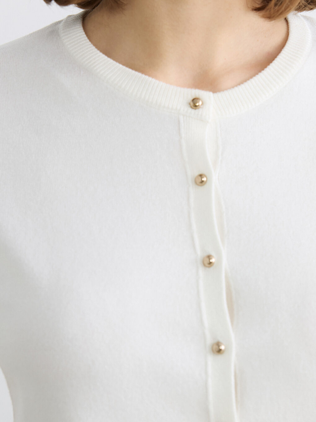 Woman ECRU Cardigan-2