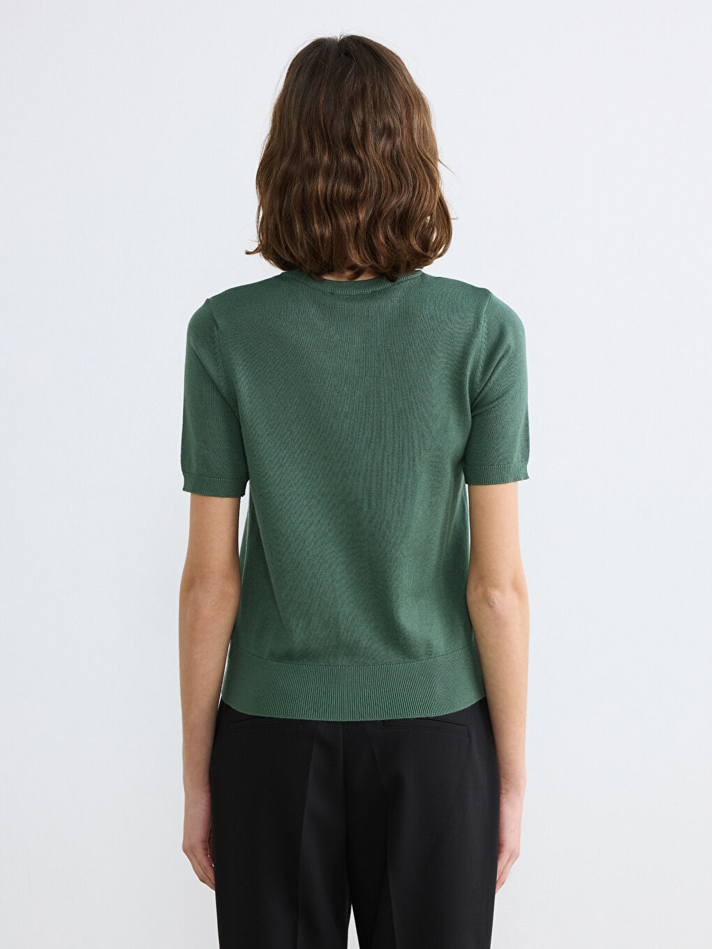 Жена Зелено Кардиган-3