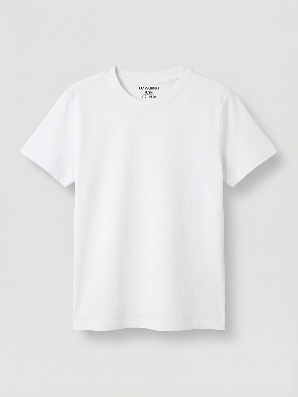 Футболка с круглым вырезом и коротким рукавом для девочек