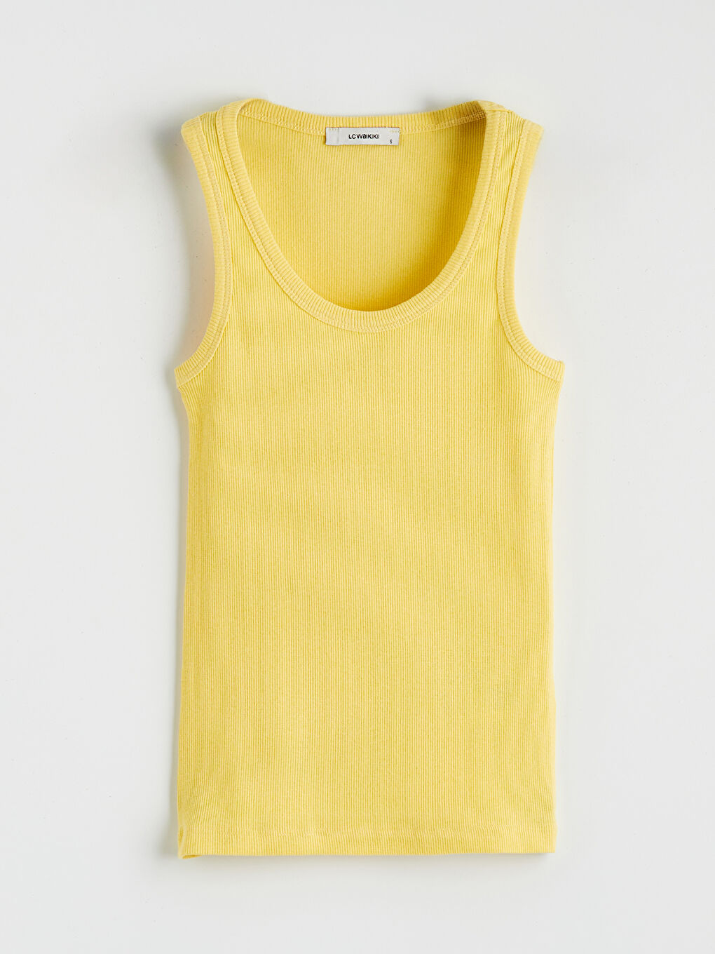 Sarı Bisiklet Yaka Kadın Atlet-4