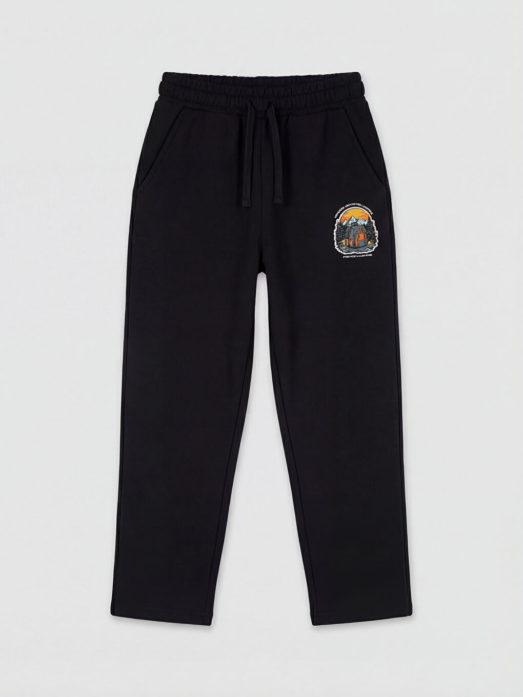 Siyah Baskılı Erkek Çocuk Eşofman Altı