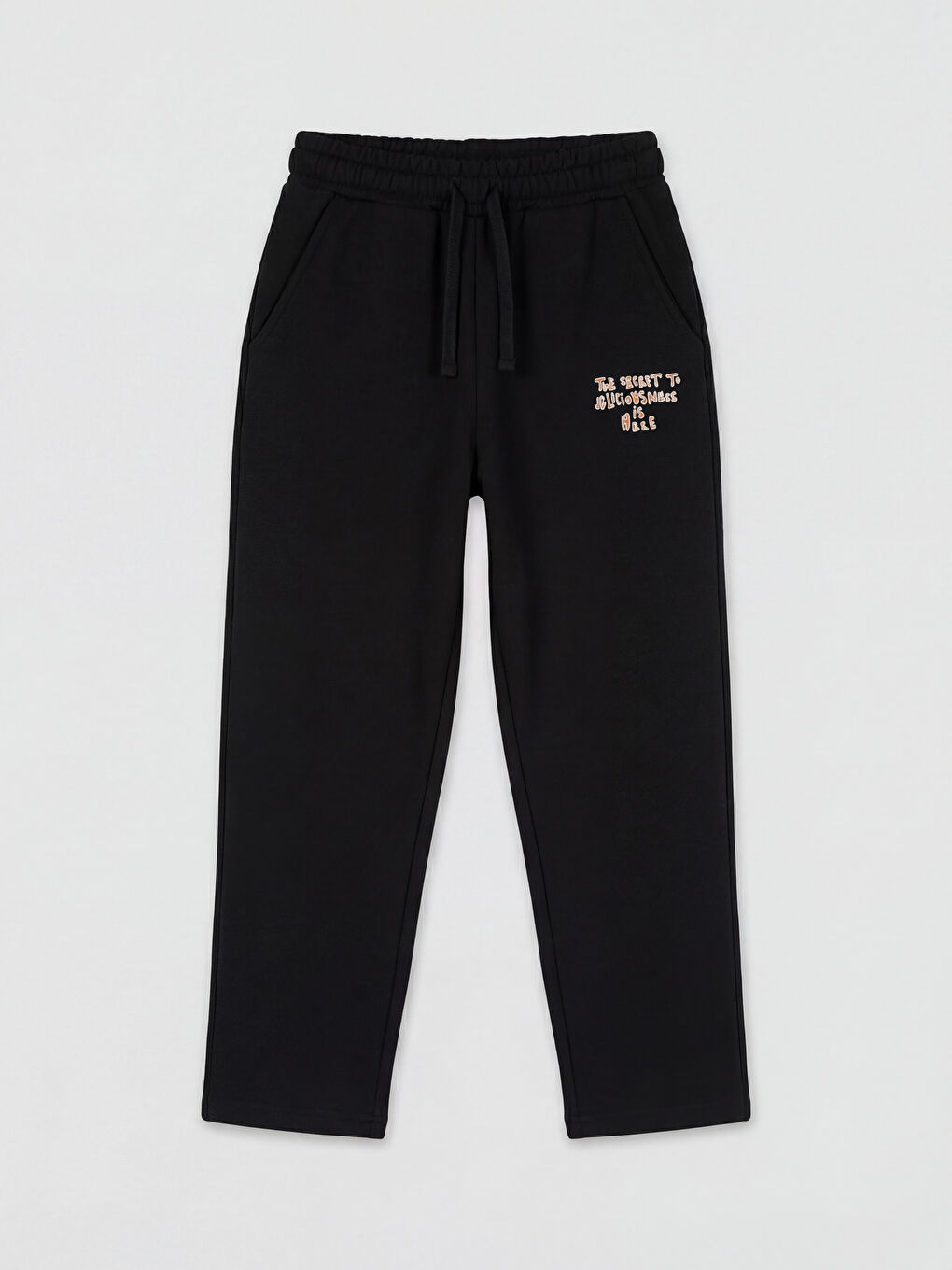 Siyah Baskılı Erkek Çocuk Eşofman Altı