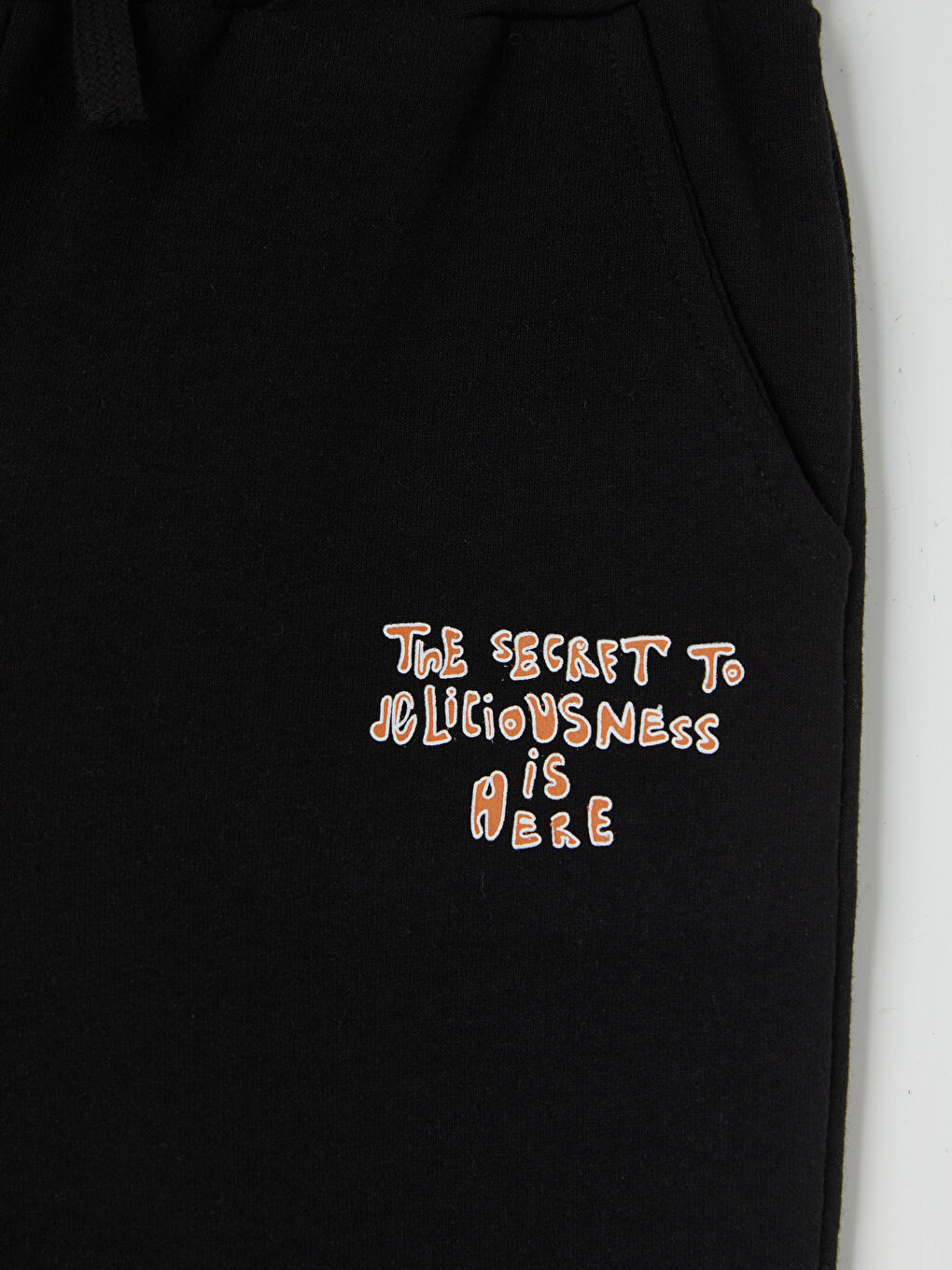 Siyah Baskılı Erkek Çocuk Eşofman Altı-2