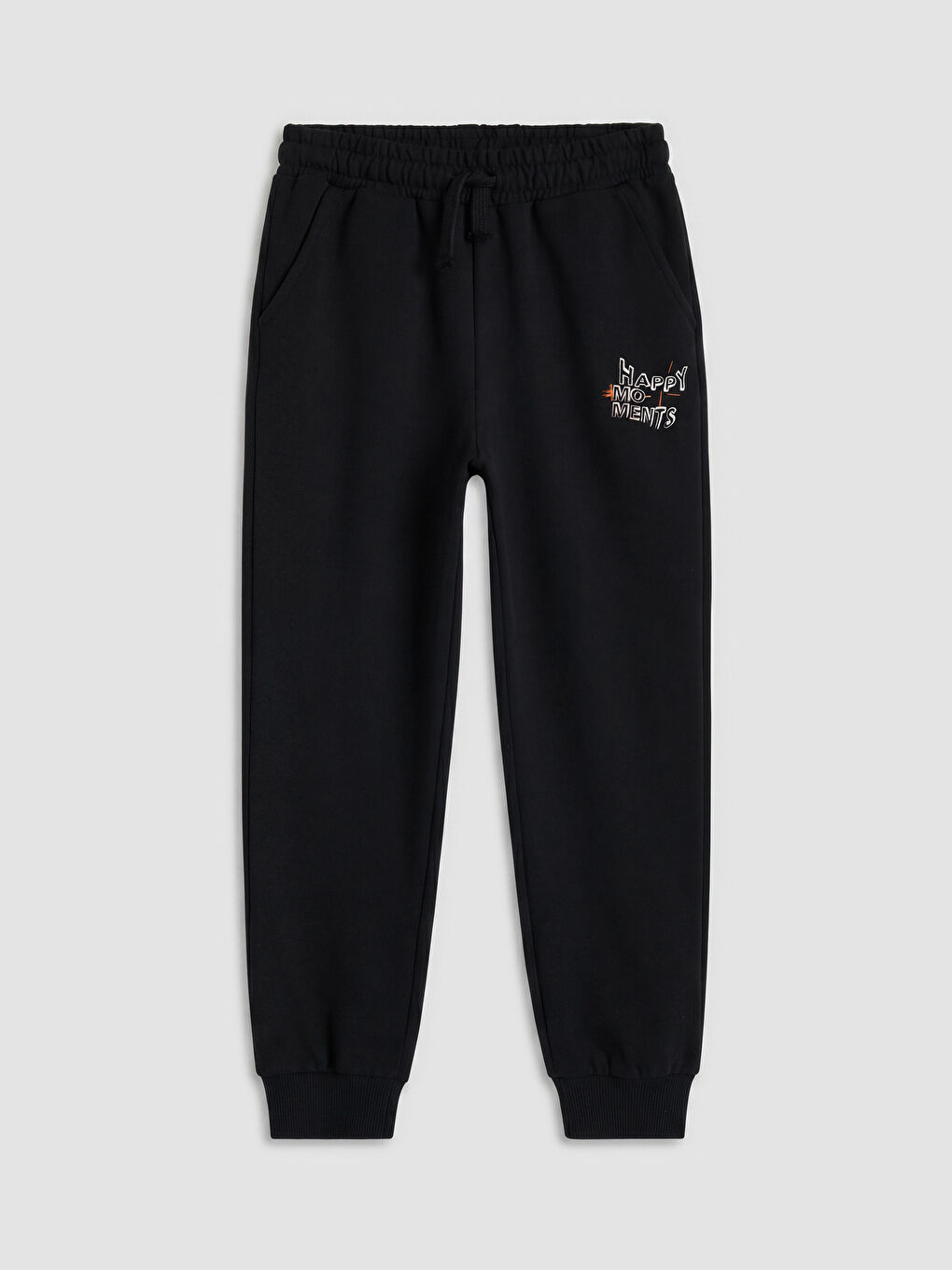 Siyah Baskılı Erkek Çocuk Jogger Eşofman Altı