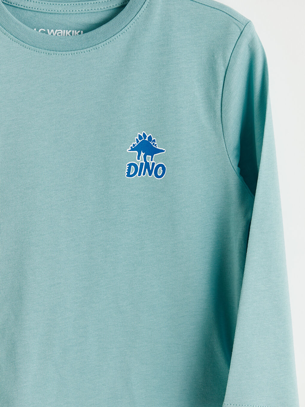 Yeşil Bisiklet Yaka Baskılı Erkek Çocuk Pijama Takımı-5