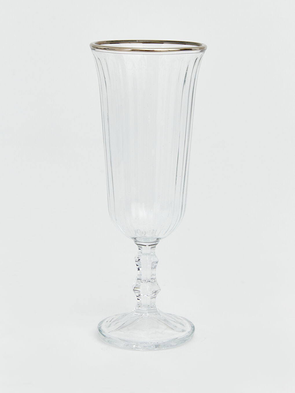 Gri Ayaklı Cam Bardak 2'li 120 ml-1