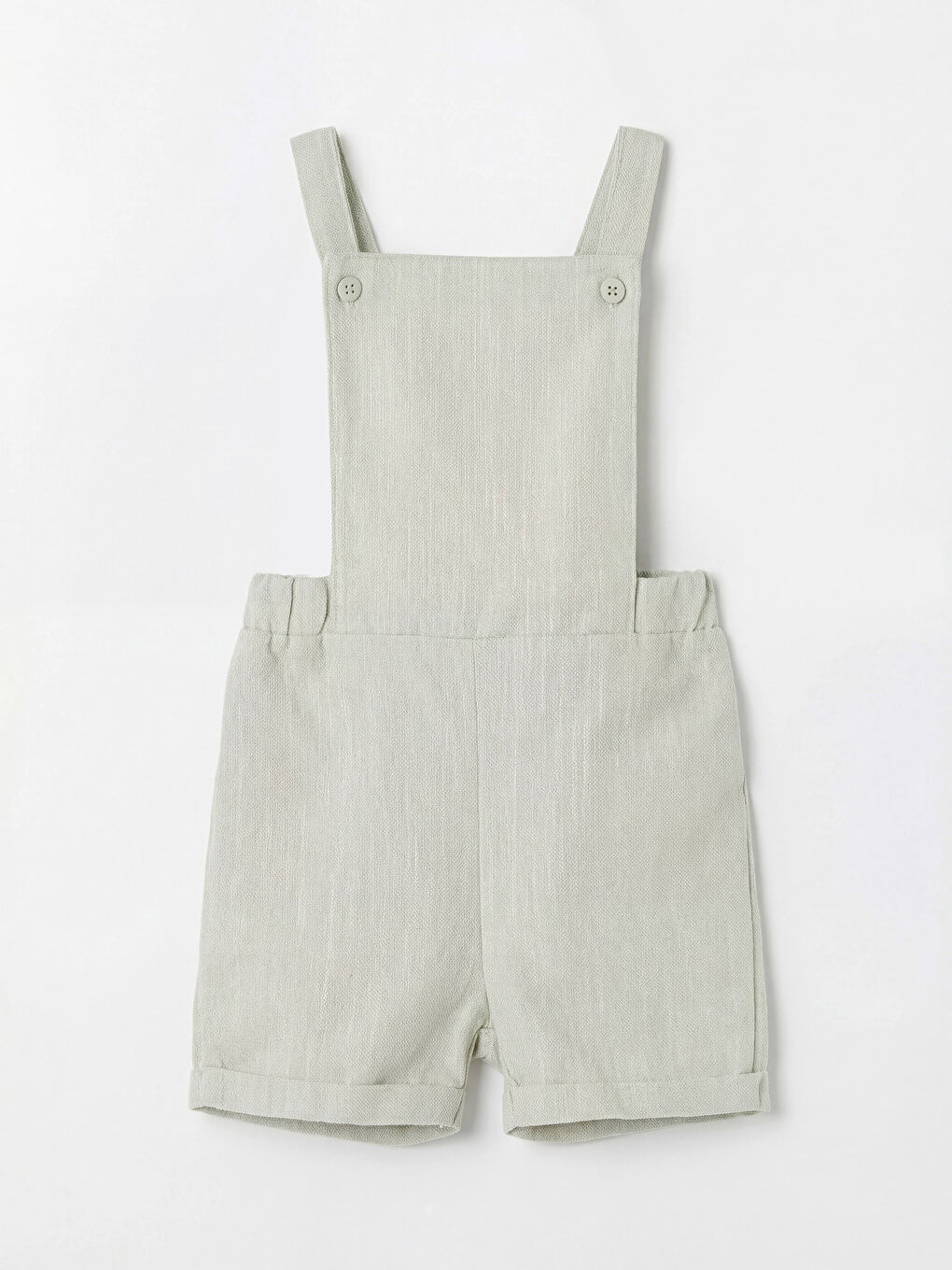 Yeşil Çizgili Erkek Bebek Salopet ve Tişört Takım-1