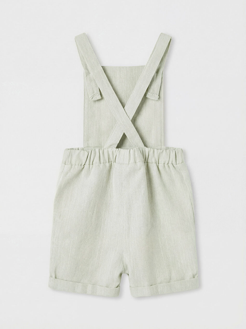 Yeşil Çizgili Erkek Bebek Salopet ve Tişört Takım-2