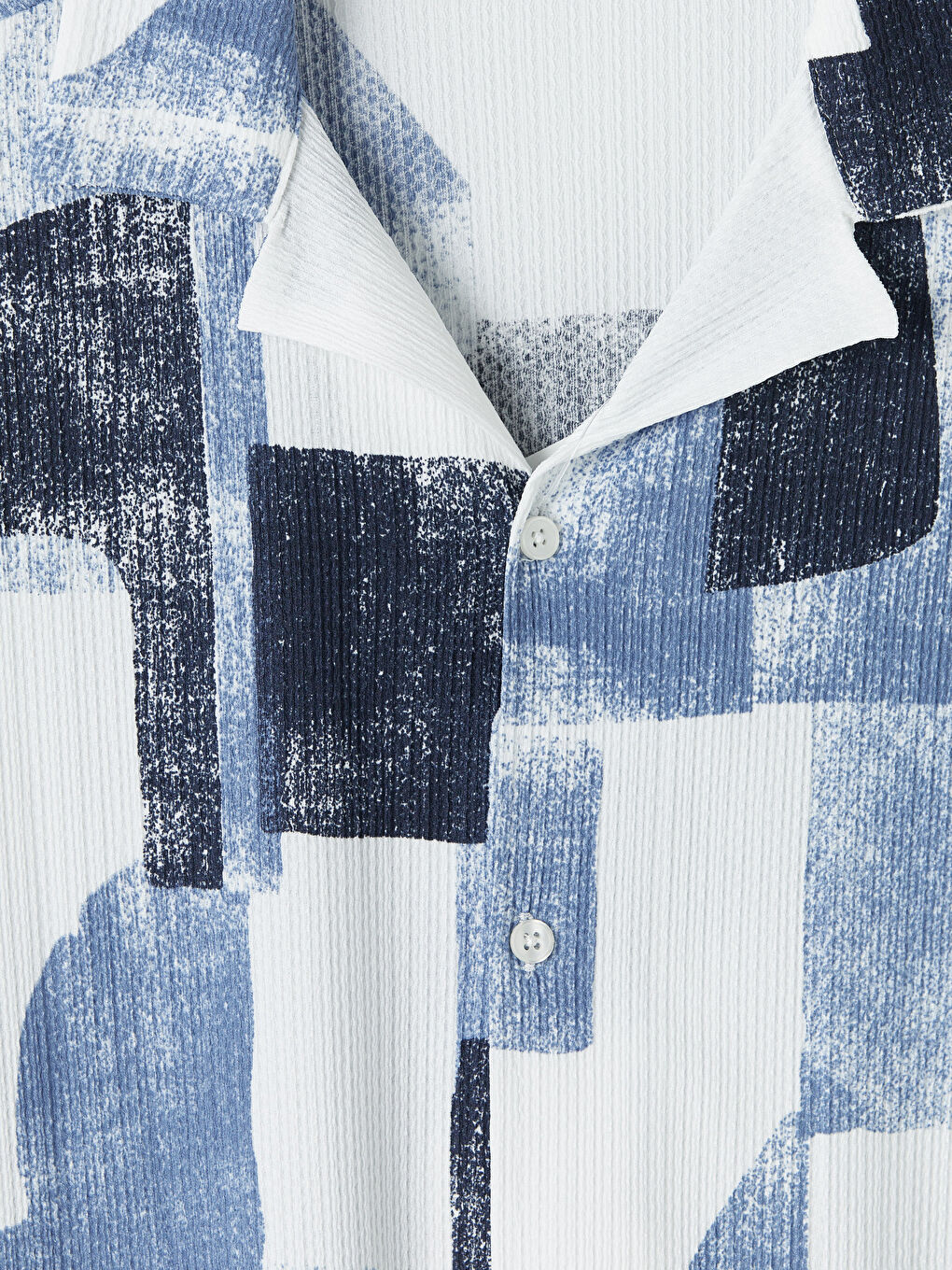 Mavi Regular Fit Desenli Erkek Gömlek-2