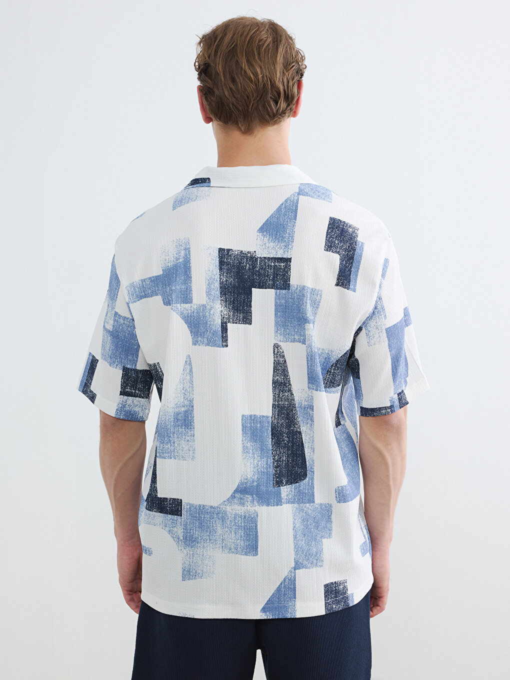 Regular Fit Patterned Men's Shirt-3