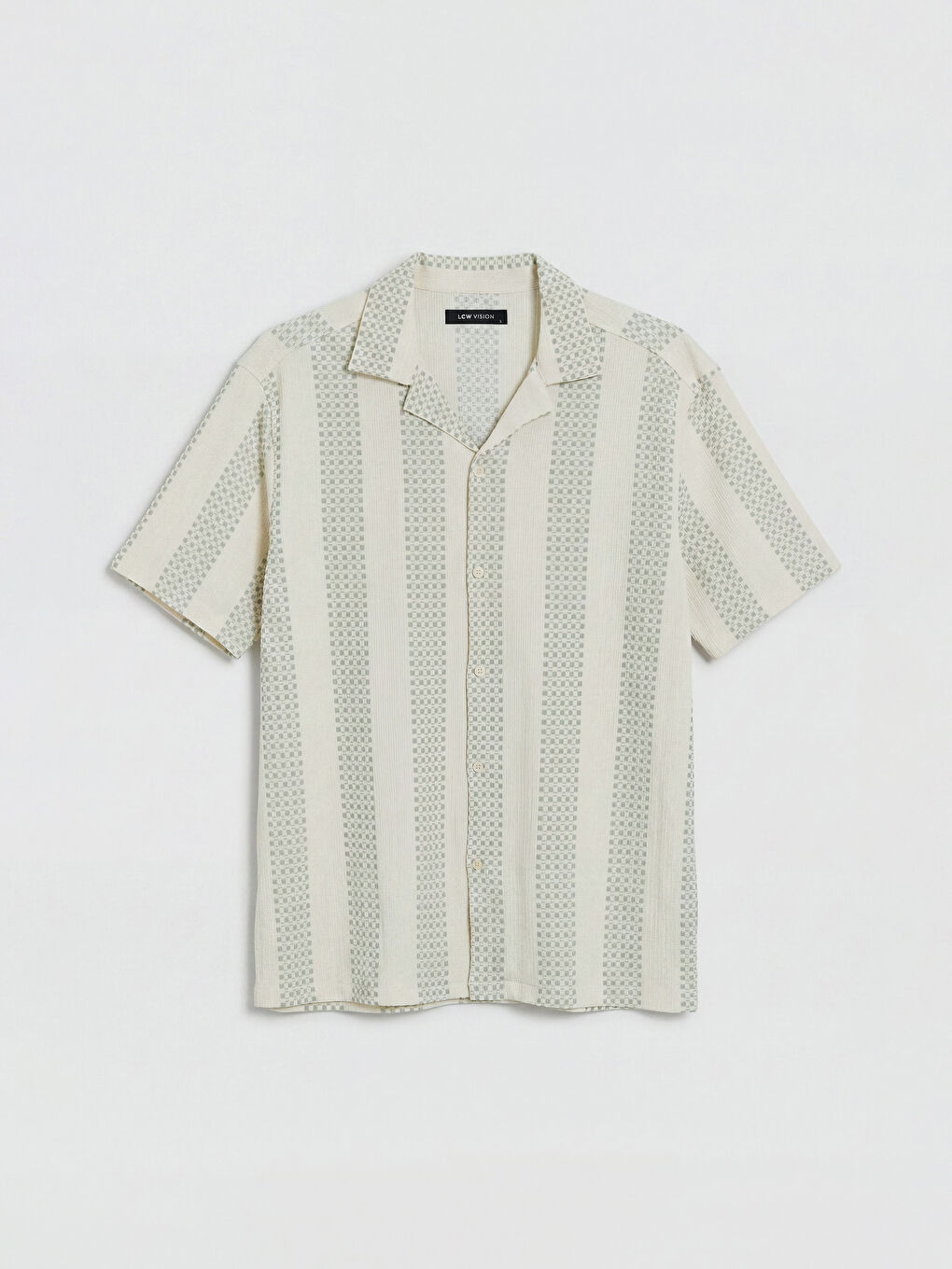 Petrol Regular Fit Desenli Erkek Gömlek