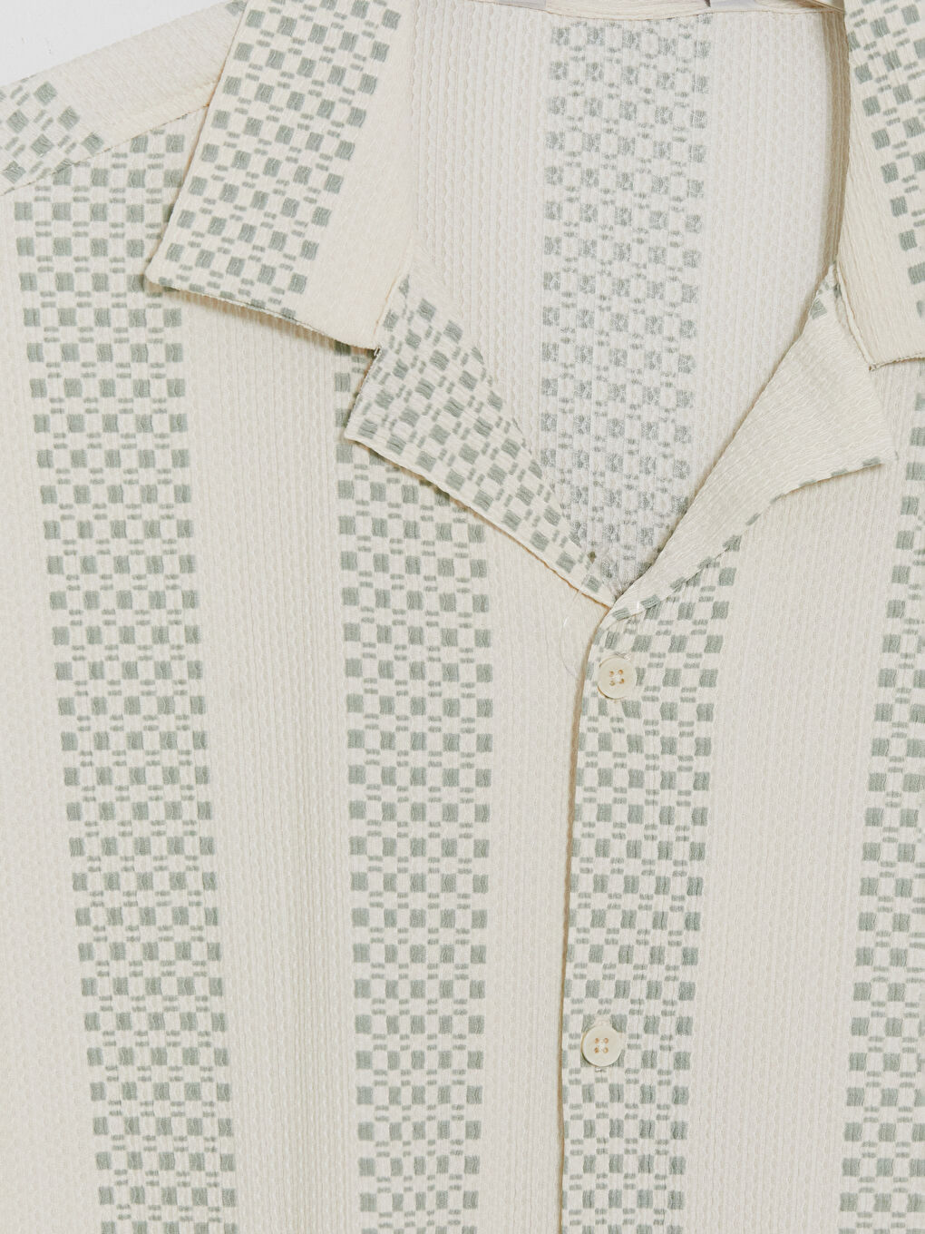 Petrol Regular Fit Desenli Erkek Gömlek-2