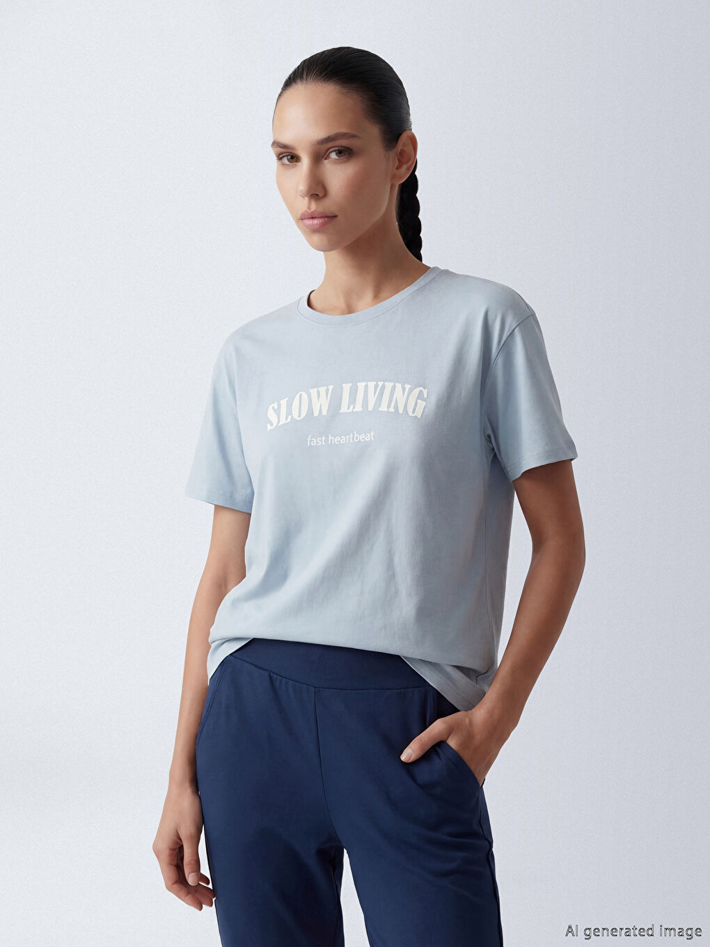 Woman BLUE Sports T-Shirt