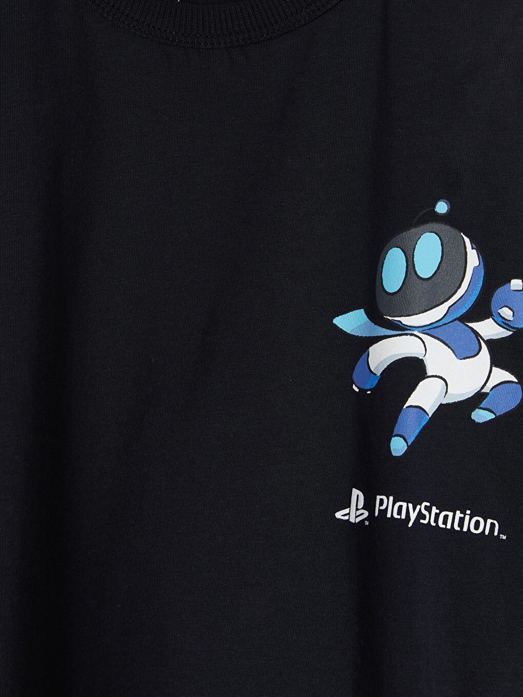 Antrasit Bisiklet Yaka PlayStation Baskılı Erkek Çocuk Tişört-2