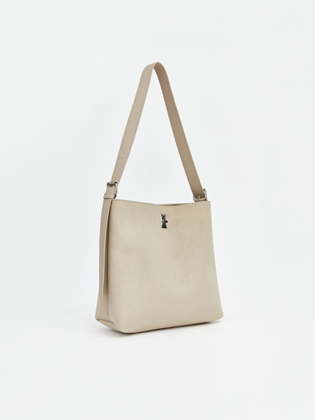 Kahverengi Süet Görünümlü Kadın Omuz Çantası-2