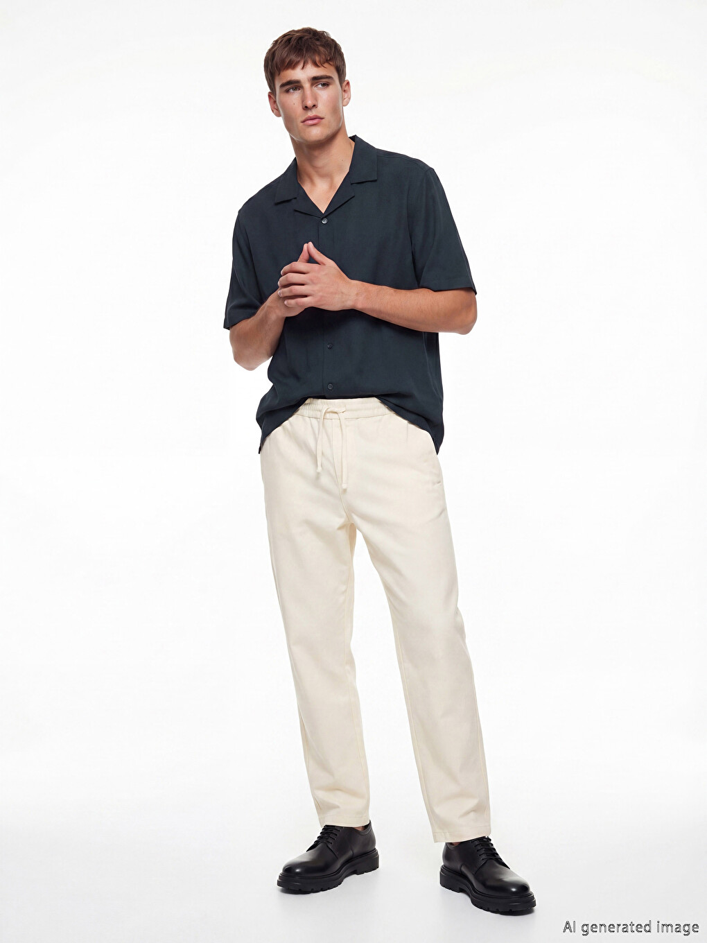 Regular Fit Dobby Men's Shirt-2