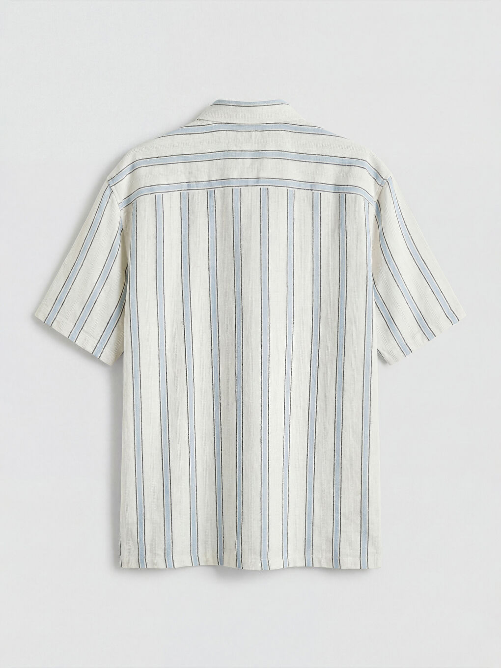 Mavi Regular Fit Çizgili Erkek Gömlek-5