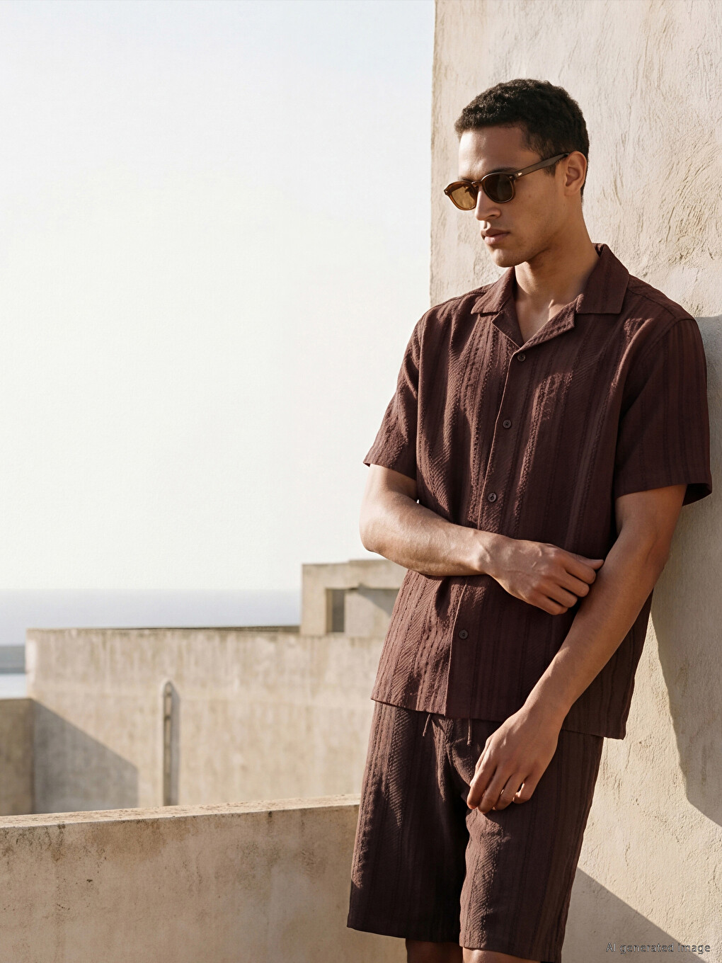Regular Fit Textured Men's Shirt