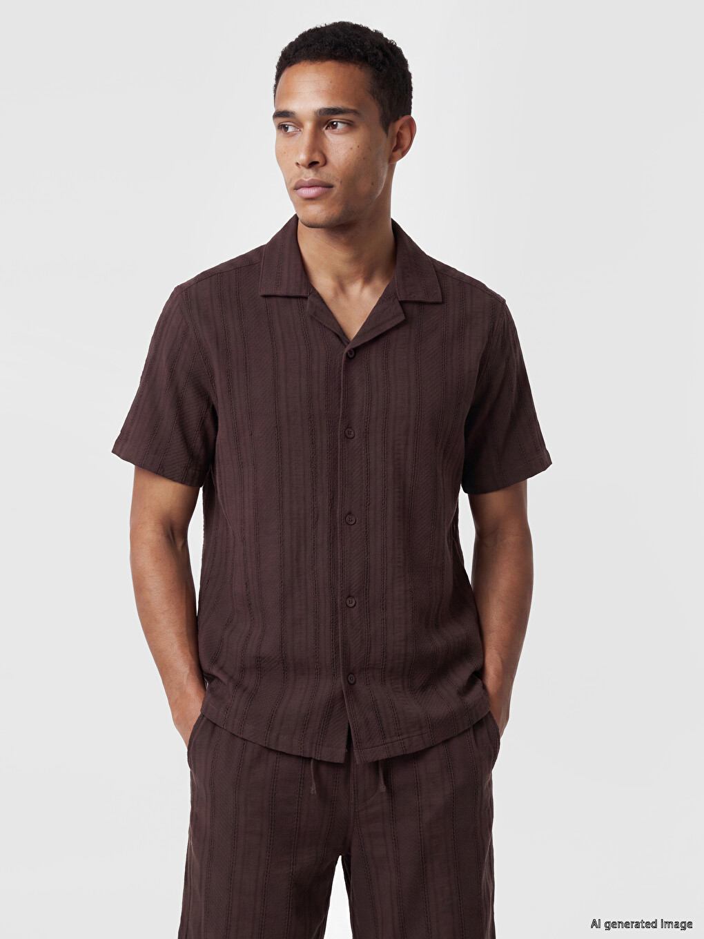 Regular Fit Textured Men's Shirt-1