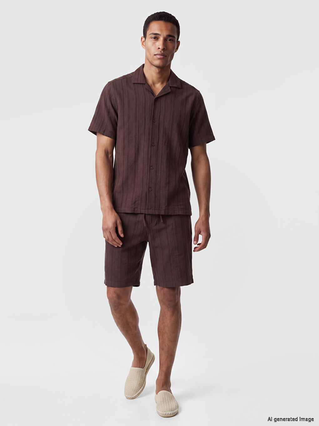 Regular Fit Textured Men's Shirt-2