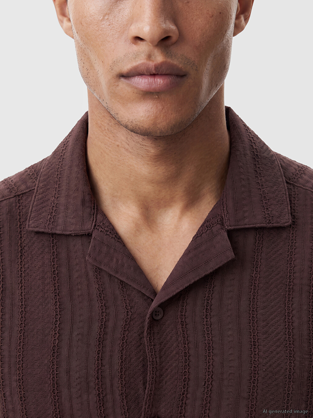 Regular Fit Textured Men's Shirt-3